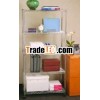 Modern Metal Chrome Office File Rack