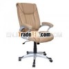Modern PU leather swivel office chair Carmen 6052 Beige White Black Grey Cherry Coffee colors