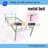 Assembly single modern metal apartment bedroom bed set