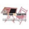 Hot selling pink color children's chair, Blackboard table (WJ277279)