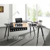 Tempered Galss L shaped Table CT-3818