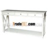 French style furniture white 3 drawer table