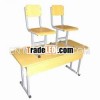 Hot-sale rectangular double school desk for kids