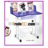single cartoon school desk and chair