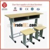 Metal-wood Adjustable Double School Desk