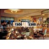 Hotel dining set(Malaysia rubber wood upholstery fabric HB-402-43336A)
