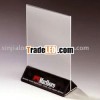 modern acrylic menue holder or acrylic standing menue holder