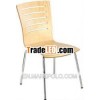 Natural wood restaurant chair