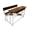 economic and space-saving students desk and chair set,  desk with storage,  chair with backrest