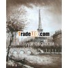 Handpainted paris painting on canvas