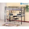 School Domitory Student Bunk Bed with Desk