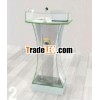 led portable white acrylic lecternpodium