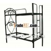 Modern black metal dormitory bunk bed