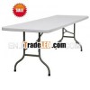 79''*35'' folding solid trestle table in plastic for hotel