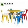 Stackable Antique Tolix Metal Chairs Coffee Shop Chairs