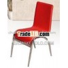 clean-cut red leather chair