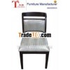 2013 hotel furniture new design modern dining wood chair with leather D600