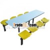 Dining Glass fiber dining table set/school furniture