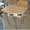 modern student furniture of single wooden school desk chair