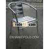 outdoor aluminium chair RED, GREEN, BLACK, PRINTED LOGOYC001
