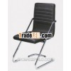 modern black leather and metal legs restaurant chair, dining chair, party chair for sale