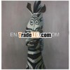 Handmade Black and White Abstract Cartoon Zebra Oil painting on Canvas for Kids room Decoration