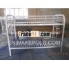 White Commercial Adault Metal Frame Bunk Beds