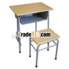 steel wood desk furniture for school classroom 750mm, MDF top school table