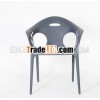 Plastic stacking restaurant arm chair , Gossip chair XD-232P