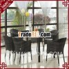 S&D aluminum synthetic restaurant armchairs