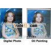 Custom realistic portrait oil painting from photo