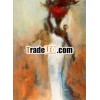 Abstract african women painting