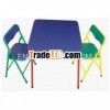 Wooden School desk and chair