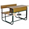 Popular double desk and chair unit,  school furniture,  student table and bench set