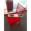Clear Transparent Red Tiffany Chair