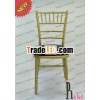 Gold Wood Chair For Banquet Chair With Cushion