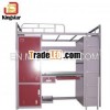 Natural Style Domitory Double Over Double Bunk Beds
