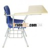 powder coating steel fabric training chair with tablet