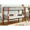 Metal bed with solid wood leg bunk bed for home furniture