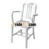 aluminum chair,  navy chair,  metal chair
