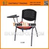 plastic school student chair with writing tablet/arm