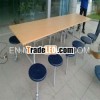 12 seat wooden dining table set