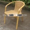 Outdoor Imitated Bamboo Chair with aluminum frame bamboo look finish