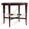 Round wooden dinner table DT003