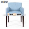 Blue color Modern restaurant fabric dining chair, armchair 040