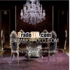 5 stars hotel dining set(Malaysia rubber wood silver paint high-desity BS5852 sponge HB-402-433178D)