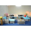 Cheap Arabic blue corner rattan living room sofas