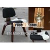 Eames Plywood Lounge cow leather chair