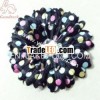 black with colorful dots gerbera daisy flowers