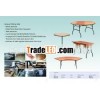 wood banquet folding table